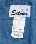 Selena Brand Denim Dress from 1996 -- Included in Selena Fashion Exhibit ''Ahora y Nunca'' Featured in ''Vogue'' Magazine