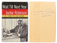 Jackie Robinson Signed First Edition of His Autobiography Wait Till Next Year