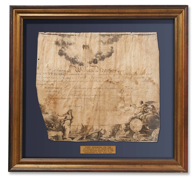 George Washington Signed Society of Cincinnati Document