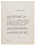 Jane Deacy Letter to James Dean from 1954 -- ...I do hope that the analyst you are going to is a good one and that you thoroughly investigated him...Im not prying into your personal business...