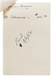 Jane Deacy Handwritten Note About Payment to James Dean