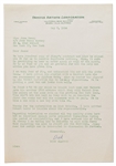 Letter from Famous Artists Corp. to Jane Deacy Regarding James Dean -- ...I am very fond of Jim, and understand him and all his problems...