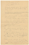 Jane Deacy's Extensive Handwritten Notes Regarding Her Renegotiated Deal with Warner Bros. for James Dean's Contract -- From April-May 1955 After Dean's Breakout Stardom in ''East of Eden''