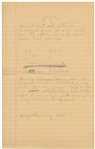 Jane Deacy's Extensive Handwritten Notes Regarding Her Renegotiated Deal with Warner Bros. for James Dean's Contract -- From April-May 1955 After Dean's Breakout Stardom in ''East of Eden''