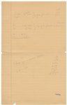 Jane Deacy's Extensive Handwritten Notes Regarding Her Renegotiated Deal with Warner Bros. for James Dean's Contract -- From April-May 1955 After Dean's Breakout Stardom in ''East of Eden''