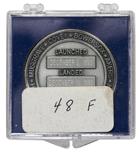 Flown Robbins Medallion from STS-61 Space Shuttle Endeavour -- From the Personal Collection of STS-61 Astronaut Story Musgrave and With His LOA