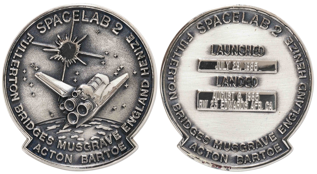 Flown Robbins Medallion from STS-51F Space Shuttle Challenger -- From the Personal Collection of STS-51F Astronaut Story Musgrave and With His LOA