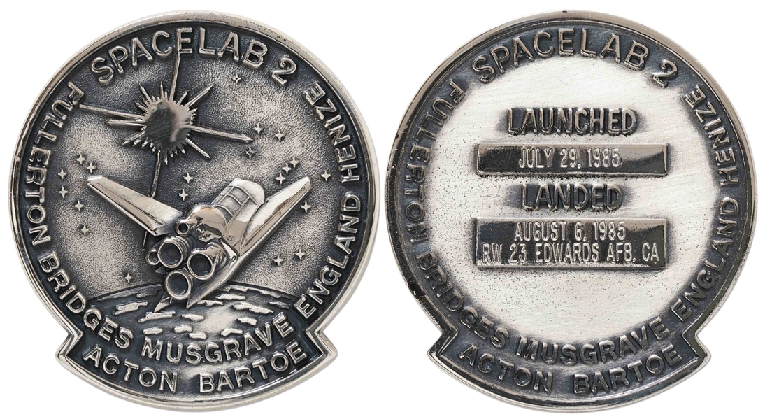 STS-51F Space Shuttle Challenger Robbins Medallion -- From the Personal Collection of STS-51F Astronaut Story Musgrave and With His LOA