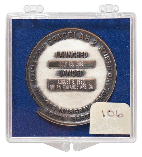 STS-51F Space Shuttle Challenger Robbins Medallion -- From the Personal Collection of STS-51F Astronaut Story Musgrave and With His LOA