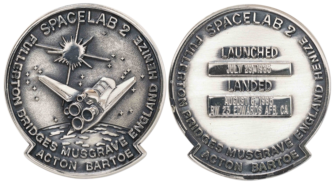 STS-51F Space Shuttle Challenger Robbins Medallion -- From the Personal Collection of STS-51F Astronaut Story Musgrave and With His LOA