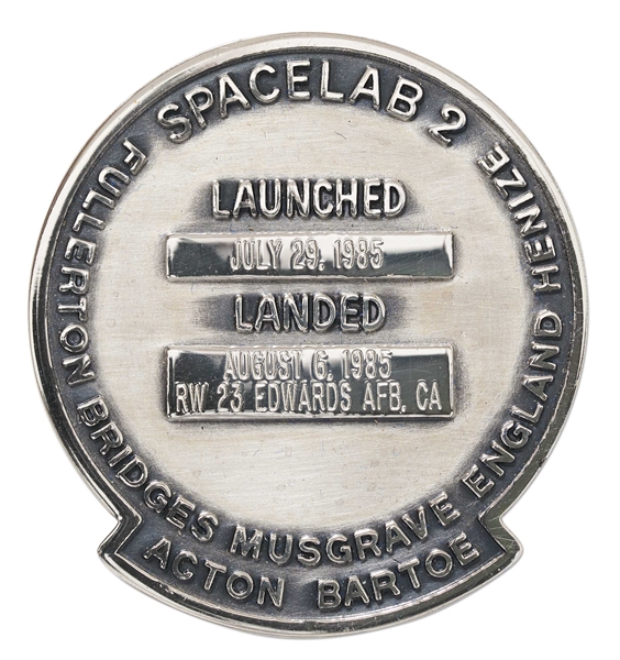 STS-51F Space Shuttle Challenger Robbins Medallion -- From the Personal Collection of STS-51F Astronaut Story Musgrave and With His LOA