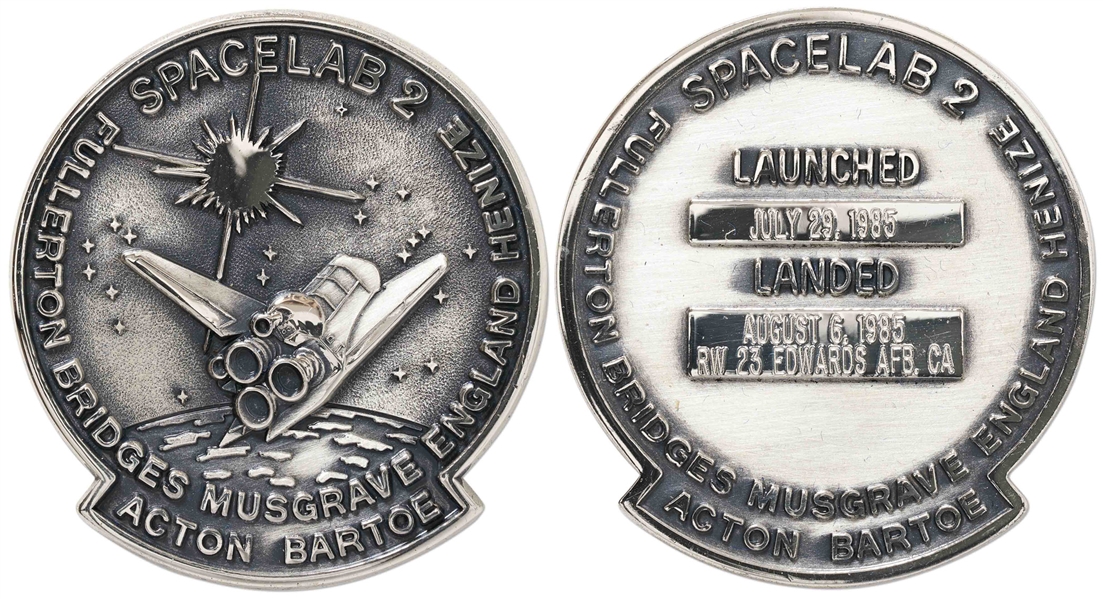 STS-51F Space Shuttle Challenger Robbins Medallion -- From the Personal Collection of STS-51F Astronaut Story Musgrave and With His LOA