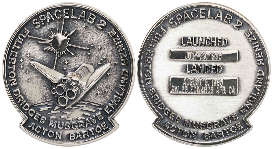 STS-51F Space Shuttle Challenger Robbins Medallion -- From the Personal Collection of STS-51F Astronaut Story Musgrave and With His LOA