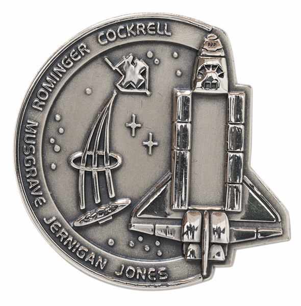 Flown Robbins Medallion from STS-80 Space Shuttle Columbia -- From the Personal Collection of STS-80 Astronaut Story Musgrave and With His LOA