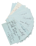 Lot of 49 Index Cards Handwritten by Astronaut Story Musgrave -- Many with Philosophical Content Related to Systems Engineering