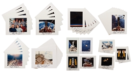 Lot of 56 Photos Signed by Story Musgrave -- Each Matted Photo Measures 11 x 14 Showing Views of the U.S. Space Program from Musgraves Career