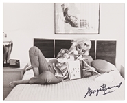 George Barris Signed 10 x 8 Photo of Marilyn Monroe -- With Barris Backstamp to Verso