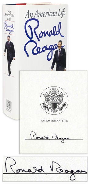 Lot Detail - Ronald Reagan Signed First Edition of His Autobiography ...