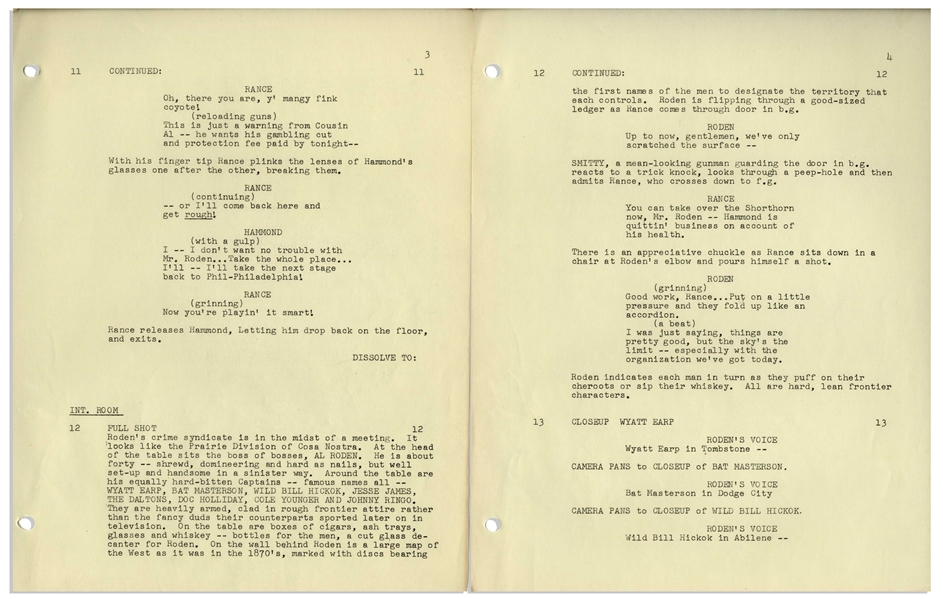 Lot Detail - Moe Howard Personally Owned Script for ''The Outlaws IS ...