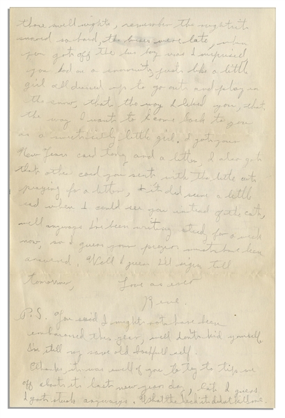 WWII Hero Rene Gagnon Autograph Letter Signed -- ''...only a couple of weeks away from furlough time, gee it will be good to see you and the old town again...''