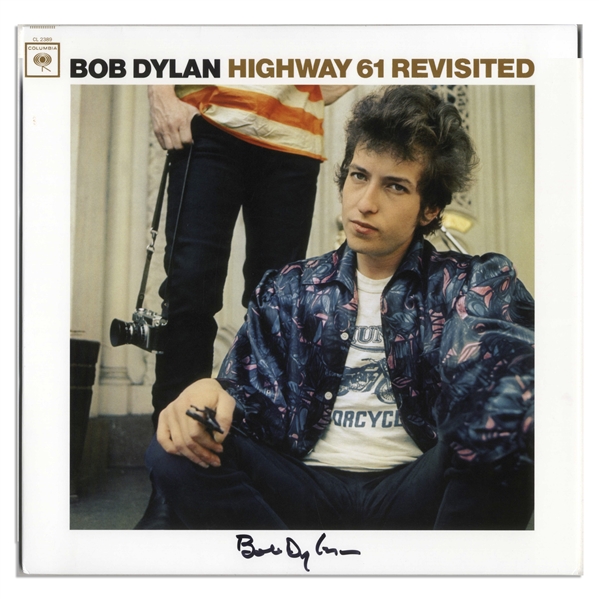 Bob Dylan Signed Album ''Highway 61 Revisited'' -- With Jeff Rosen COA