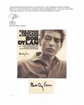 Bob Dylan Signed Album ''The Times They Are A-Changin''' -- With Jeff Rosen COA