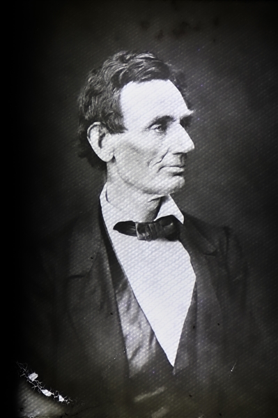 Abraham Lincoln Magic Lantern Slide -- The essentially Lincolnian Photograph