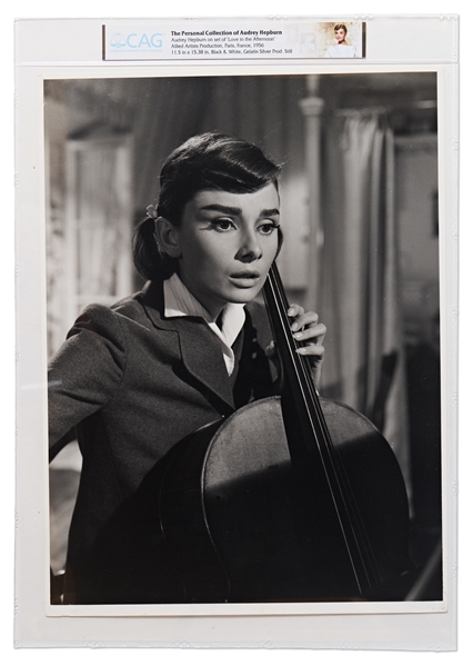 Audrey Hepburn's Personally Owned Photo From ''Love in the Afternoon'' -- Measures 11.5'' x 15.5'', Encapsulated by CAG