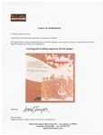 David Juniper Signed ''Led Zeppelin II'' Album -- ''...on spec, I mocked up a fold-out design for the second album and took it to Led Zeppelin's manager...''