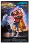 Back to the Future Cast-Signed Poster -- Includes Signatures of Michael J. Fox, Christopher Lloyd & Lea Thompson