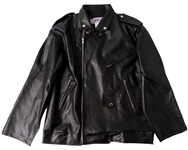 John Travolta and Olivia Newton-John Signed ''Grease'' Jacket, With Each Actor Adding Their Character's Name, Danny & Sandy
