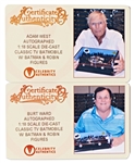 Adam West and Burt Ward Signed Batmobile