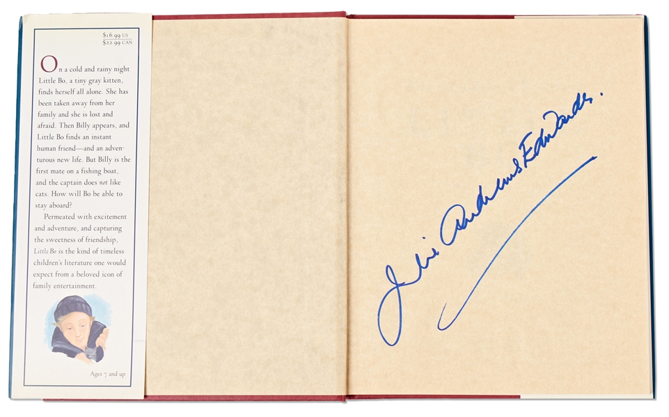 Julie Andrews Signed Children's Book ''Little Bo''