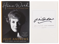 Julie Andrews Signed First Edition of Her Memoir Home Work