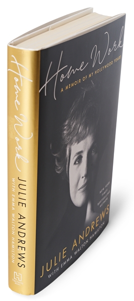 Julie Andrews Signed First Edition of Her Memoir ''Home Work''