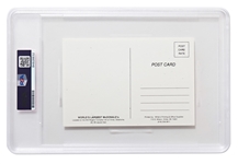 Richard McDonald Signed Postcard of the World's Largest McDonald's Restaurant -- Encapsulated by PSA/DNA