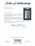 Richard McDonald Signed Postcard of the World's Largest McDonald's Restaurant -- Encapsulated by PSA/DNA