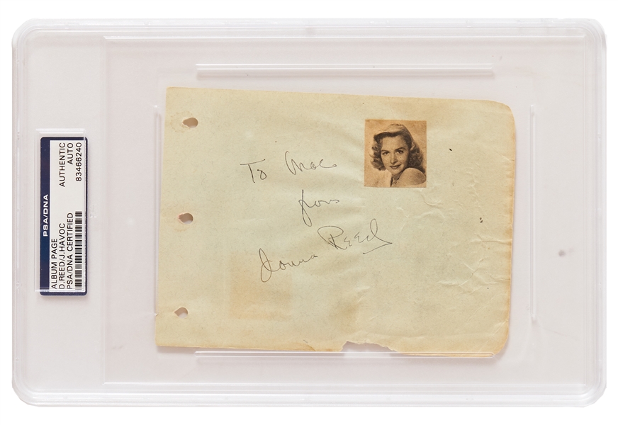 Donna Reed Signature -- Encapsulated by PSA/DNA