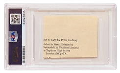 ''Star Wars'' Actor Peter Cushing Signature -- Encapsulated by PSA/DNA
