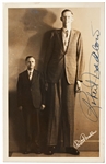Robert Wadlow Signed Photo, Recorded as the Tallest Living Man