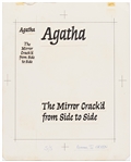 Original First Edition Artwork for the Agatha Christie Crime Novel ''The Mirror Crack'd from Side to Side''