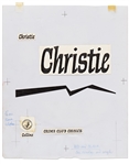 Original First Edition Artwork for the Agatha Christie Crime Novel ''The Mirror Crack'd from Side to Side''