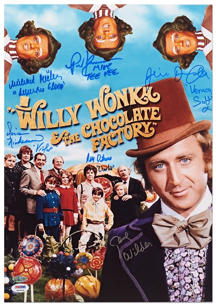 Willy Wonka Cast-Signed 12'' x 17'' Photo -- With PSA/DNA COA