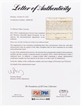 Winston Churchill Naturalization Document Signed as Home Secretary -- With PSA/DNA COA