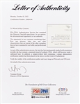 Winston Churchill Signed Letter of Recommendation -- With PSA/DNA COA