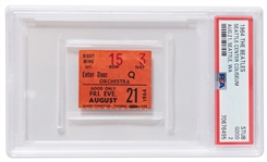 The Beatles Concert Ticket Stub from August 1964 in Seattle -- Encapsulated by PSA/DNA
