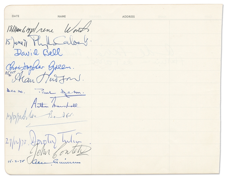 Signature of Alec Guinness from 1975 -- With PSA/DNA COA