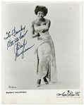 Sarah Vaughan Signed 8 x 10 Photo