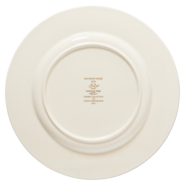 Woodrow Wilson White House Dinner Plate China from the Lenox Exhibit Collection