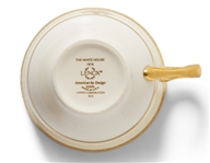 Woodrow Wilson White House Cup & Saucer China from the Lenox Exhibit Collection
